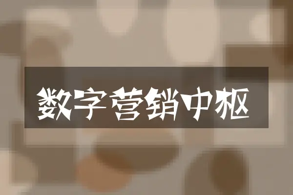 数字营销中枢